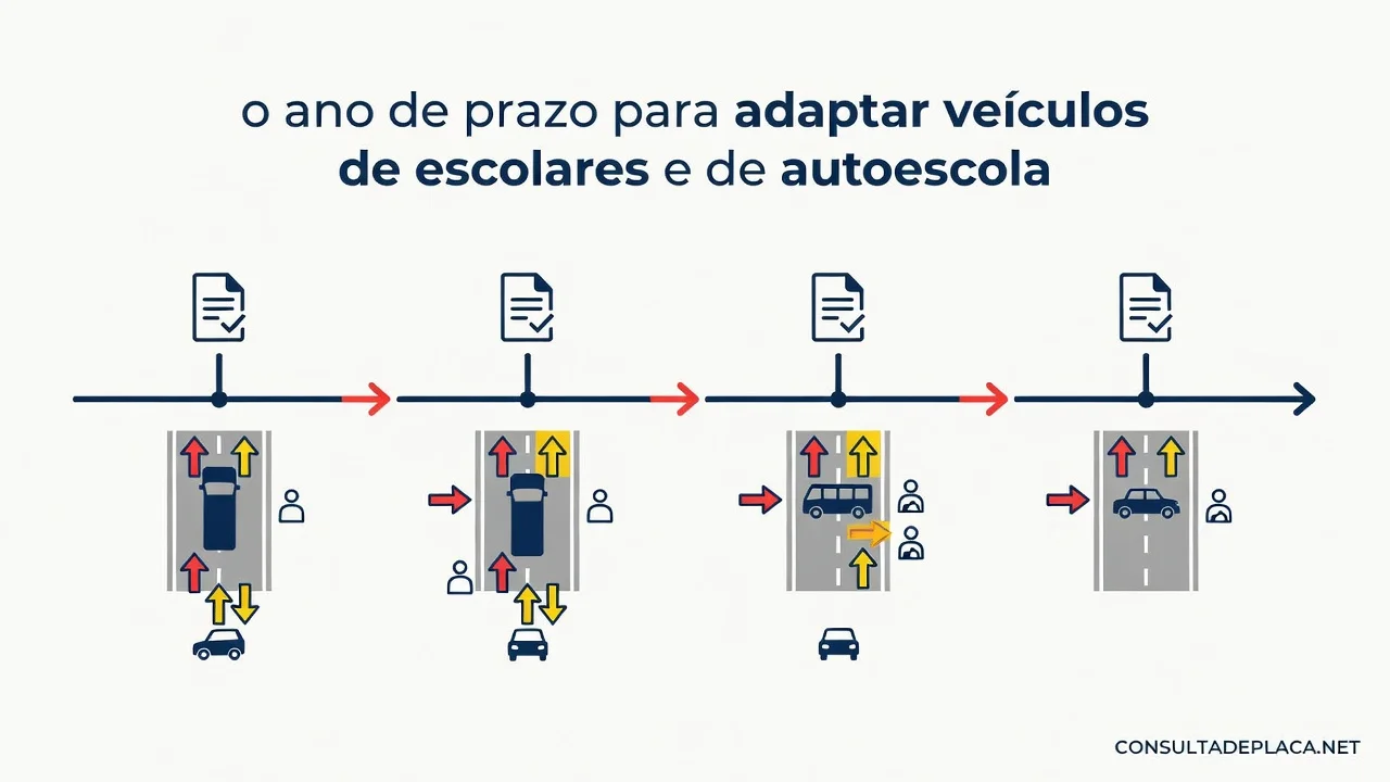 Artigo 317 do CTB: o ano de prazo para adaptar veículos de escolares e de autoescola
