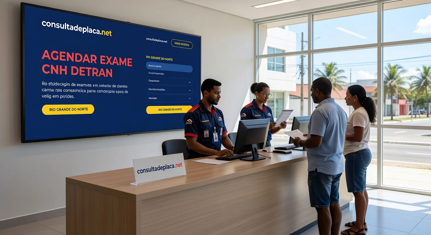 Agendar Exame da CNH no DETRAN Rio Grande do Norte 2026: Teórico, Médico e Biometria