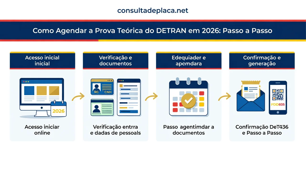Como Agendar a Prova Teórica do DETRAN em 2026: Passo a Passo