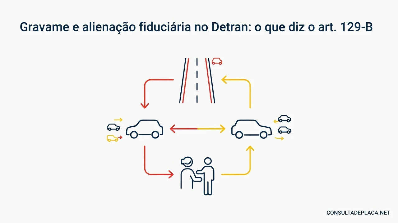 Gravame e alienação fiduciária no Detran: o que diz o art. 129-B do CTB