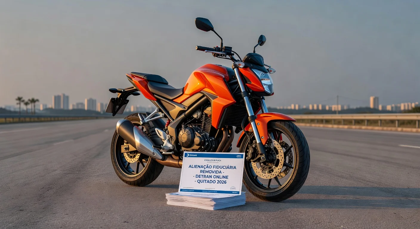 Alienação Fiduciária de Moto: Como Tirar o Gravame em 2026