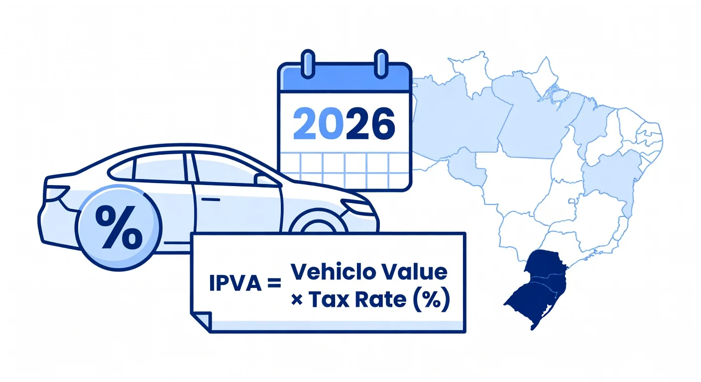 Alíquota IPVA Sergipe 2026: porcentagens por tipo de veículo e como calcular