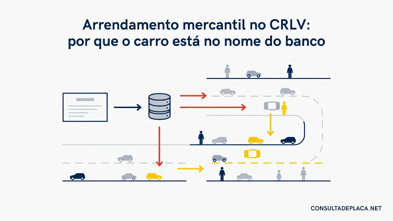 Arrendamento mercantil no CRLV: por que o carro esta no nome do banco