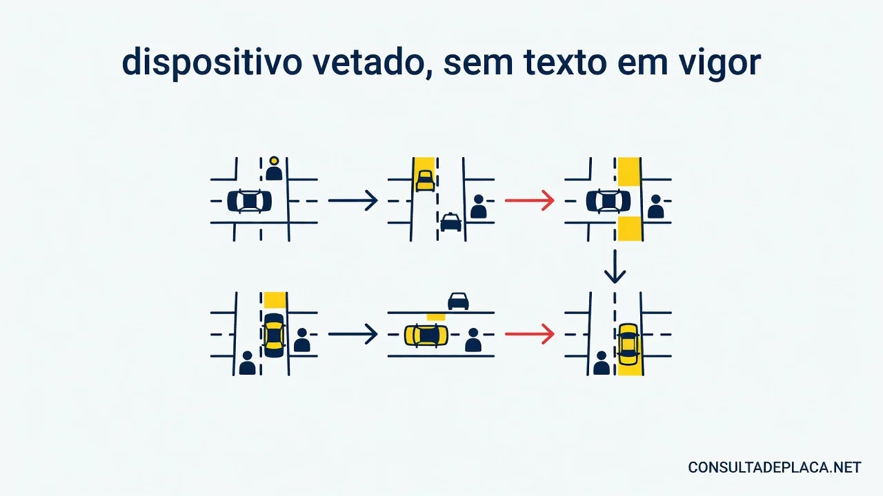 Artigo 67-D do CTB: dispositivo vetado, sem texto em vigor