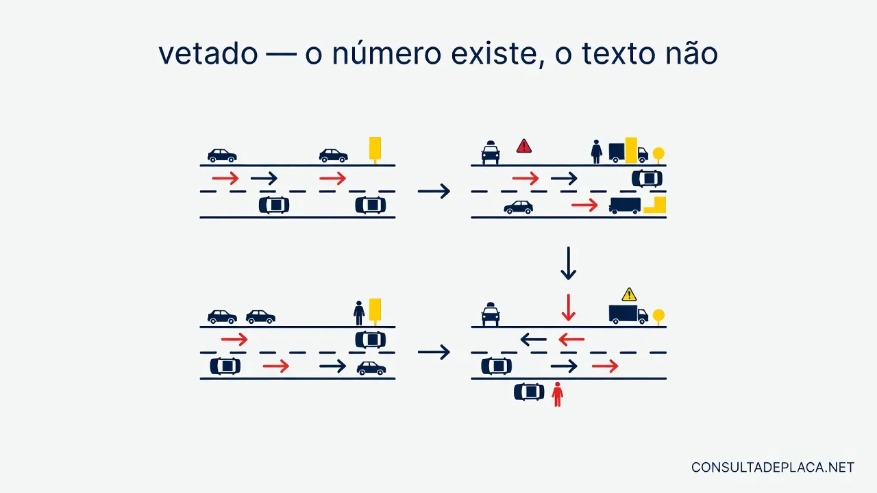 Artigo 92 do CTB: vetado — o número existe, o texto não