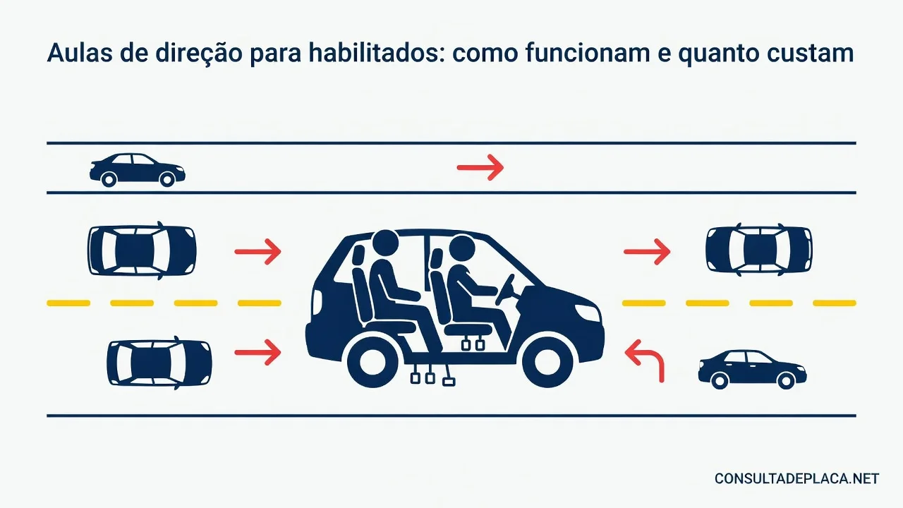 Aulas de direção para habilitados: como funcionam e quanto custam
