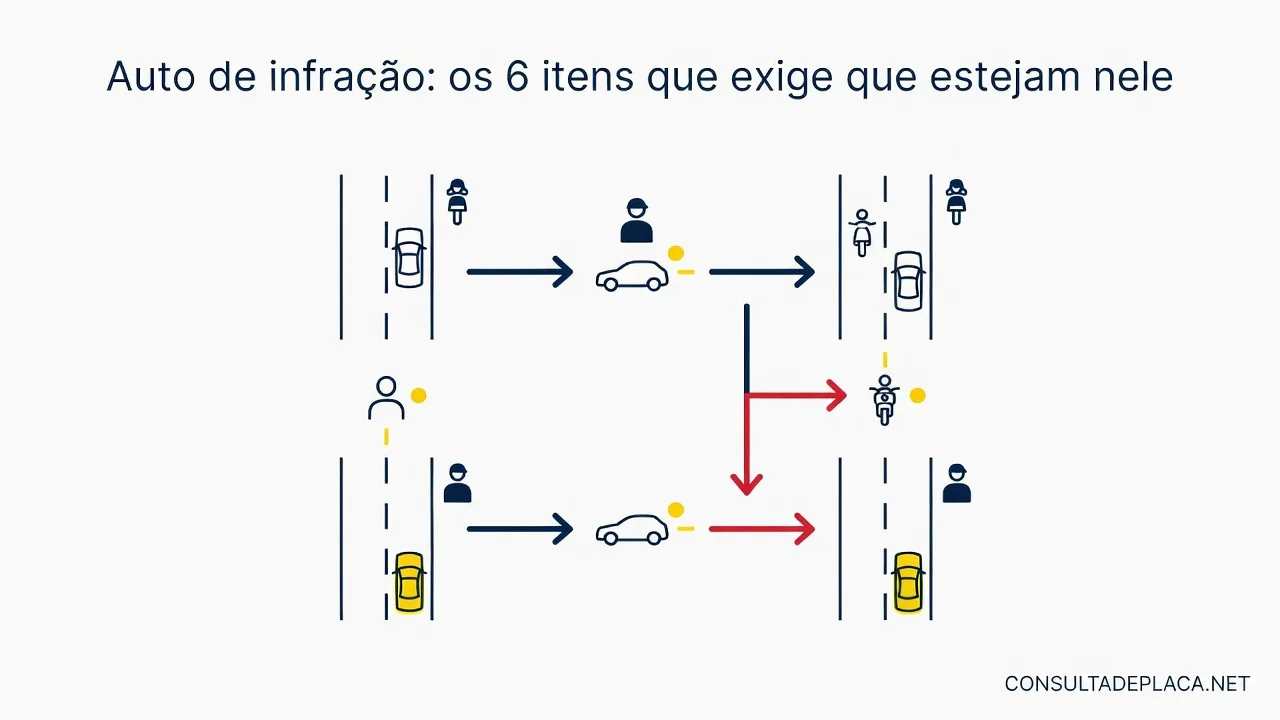 Auto de infração: os 6 itens que o artigo 280 do CTB exige que estejam nele