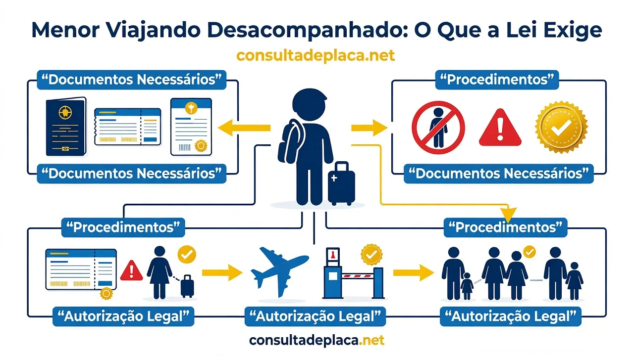 Menor Viajando Desacompanhado: O Que a Lei Exige
