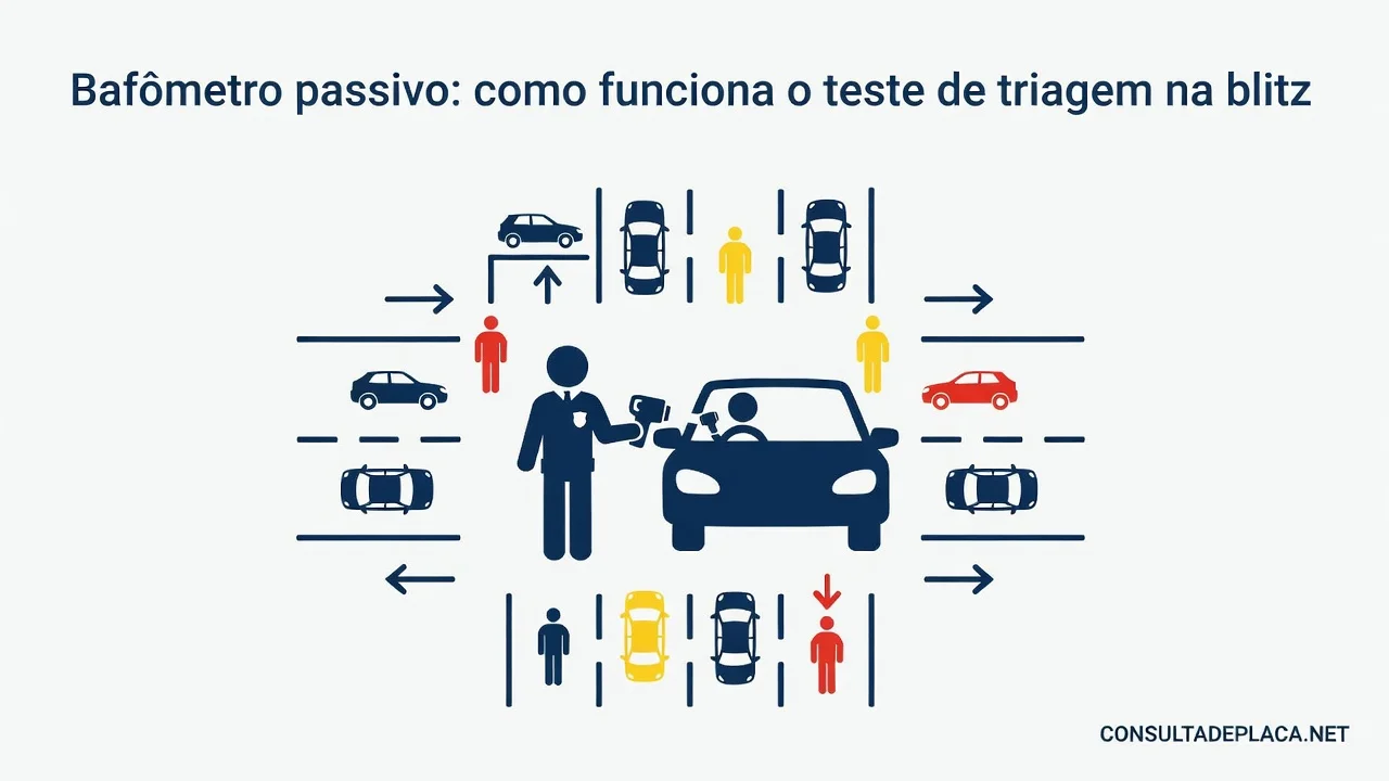 Bafômetro passivo: como funciona o teste de triagem na blitz