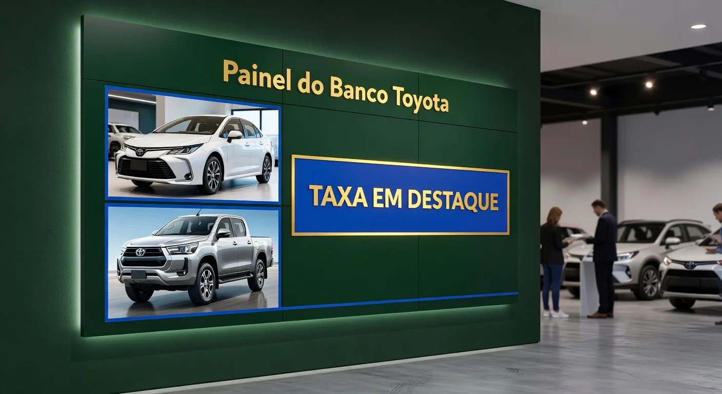Banco Toyota Financiamento 2026: Taxa Especial Corolla e Hilux