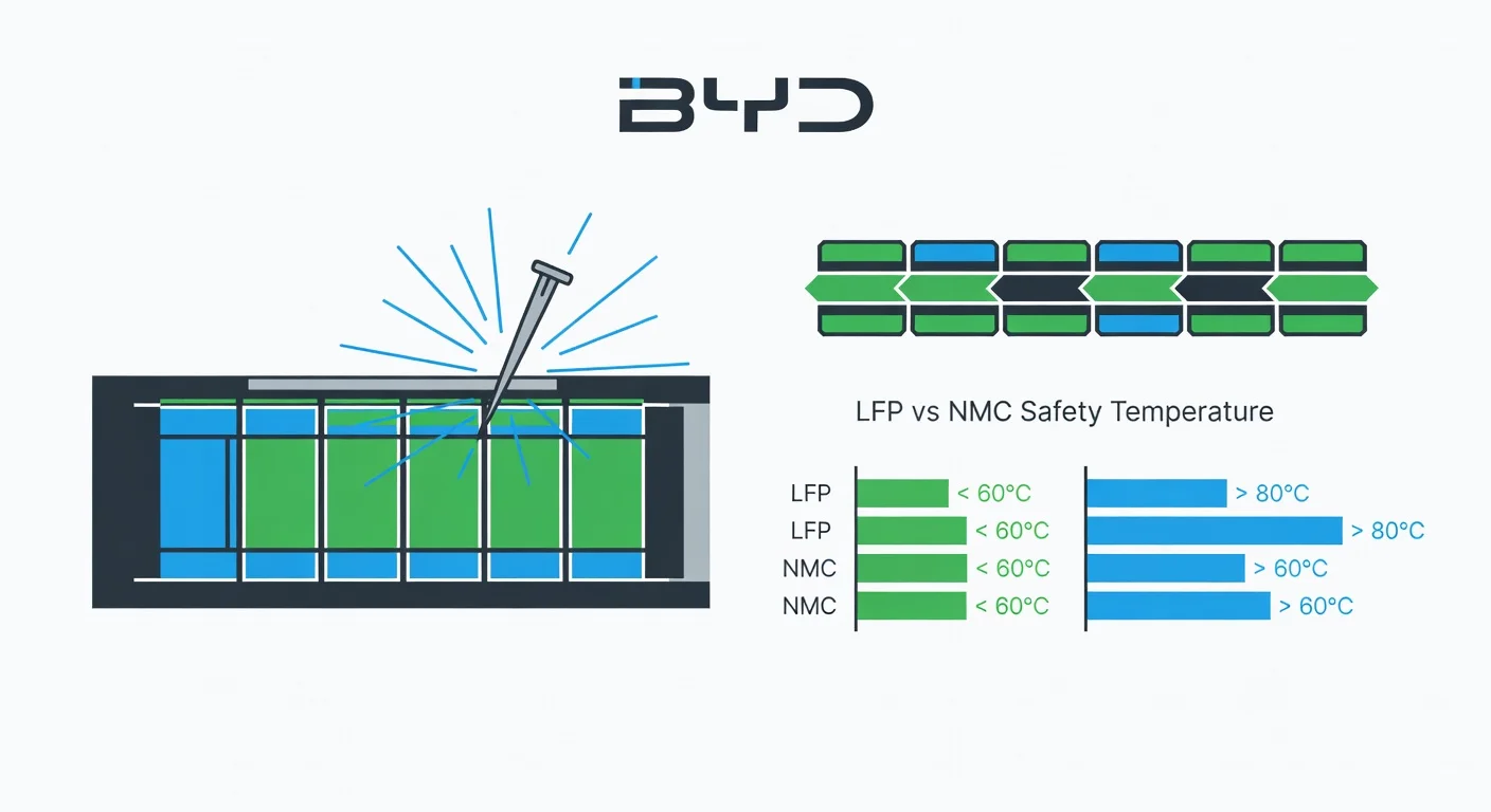 Bateria BYD Blade 2026: tecnologia LFP e por que é diferente