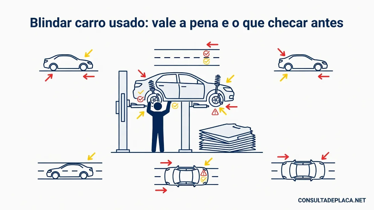 Blindar carro usado: vale a pena e o que checar antes