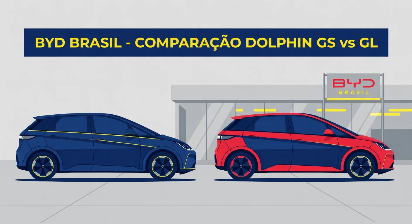 BYD Dolphin GS vs GL 2026: Diferenças e Qual Versão Escolher