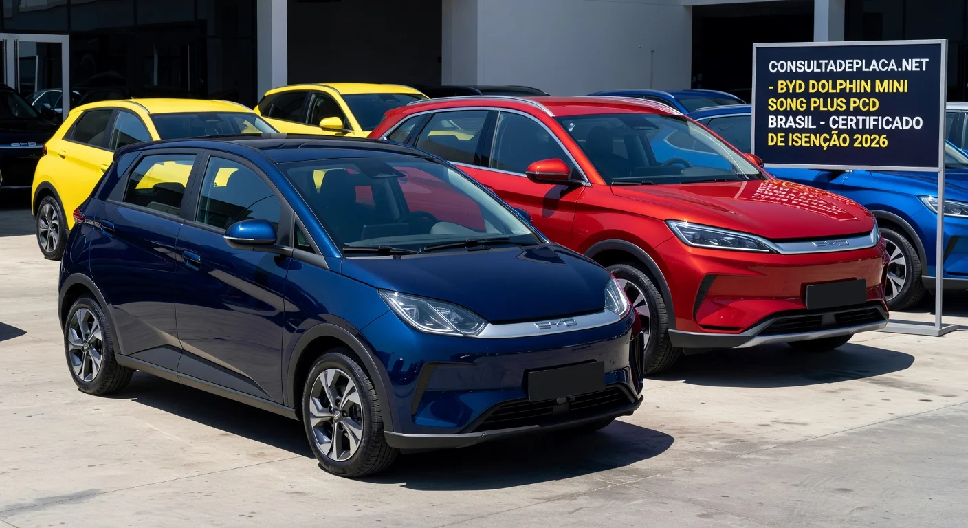 BYD PCD 2026: Dolphin Mini, Song Plus e Atto 3 com Isenção