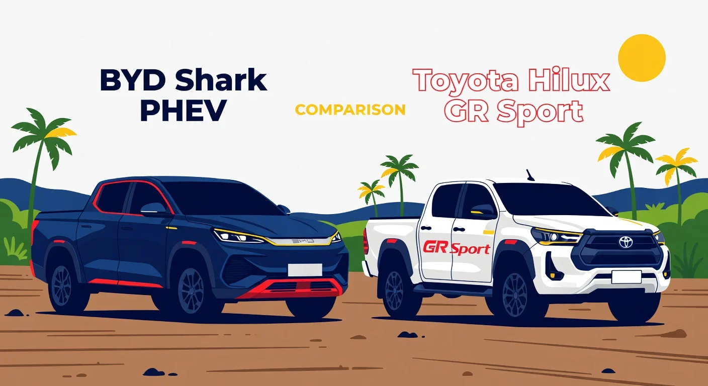 BYD Shark vs Toyota Hilux GR Sport: Picape Elétrica vs Rainha (2026)