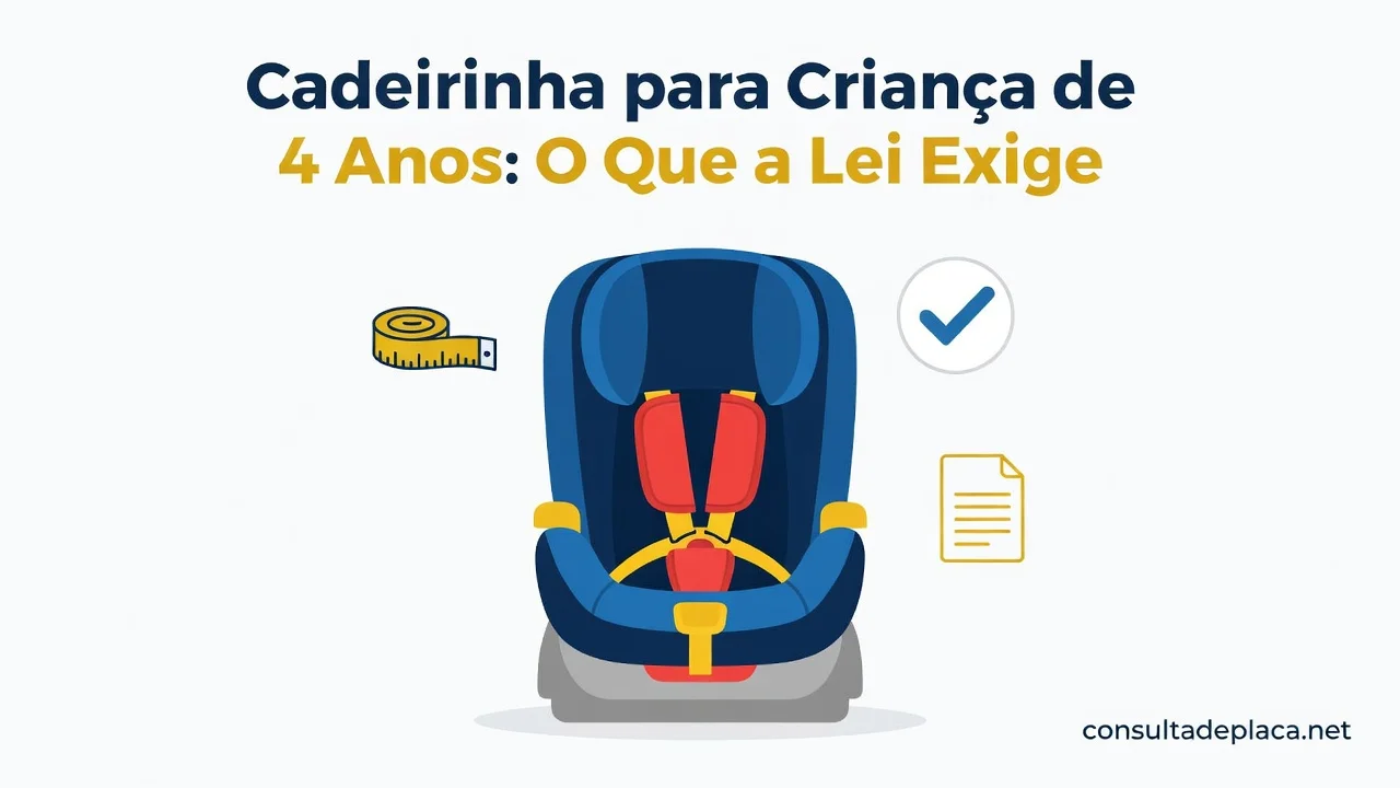 Cadeirinha para Crianca de 4 Anos: O Que a Lei Exige