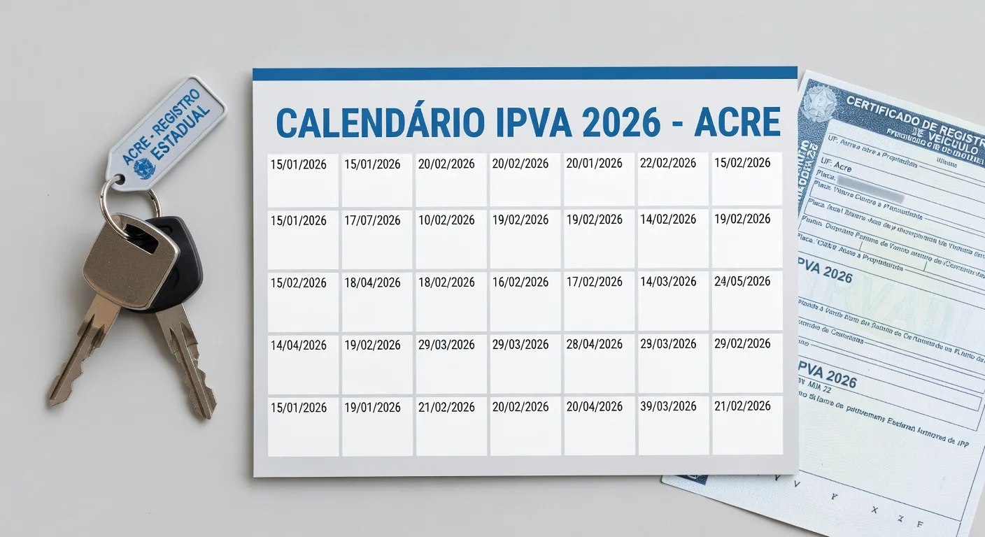 Calendário IPVA 2026 AC: Datas e Prazos para Não Perder