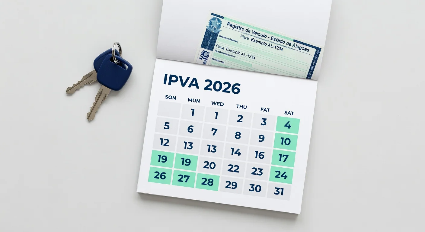 Calendário IPVA 2026 AL: Datas e Prazos para Não Perder