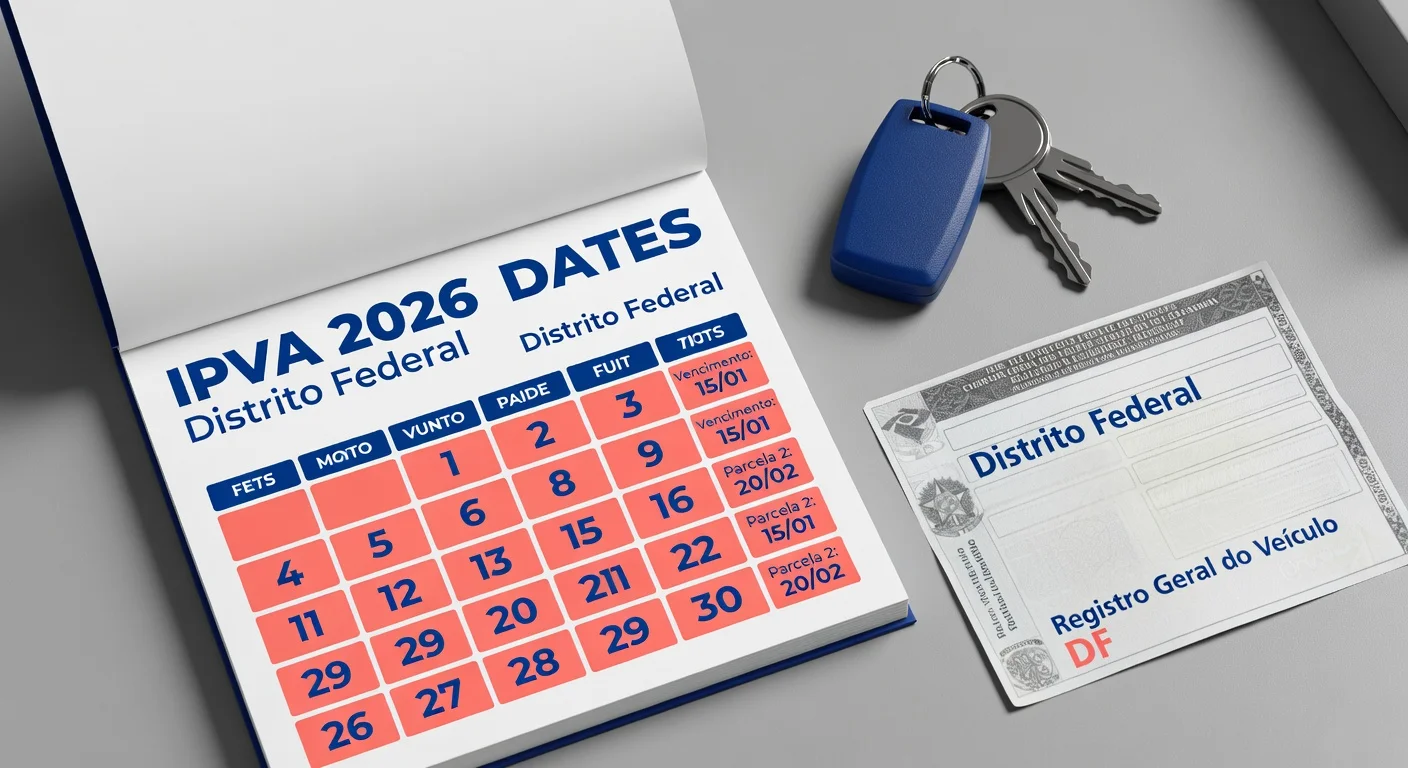 Calendário IPVA 2026 DF: Datas e Prazos para Não Perder