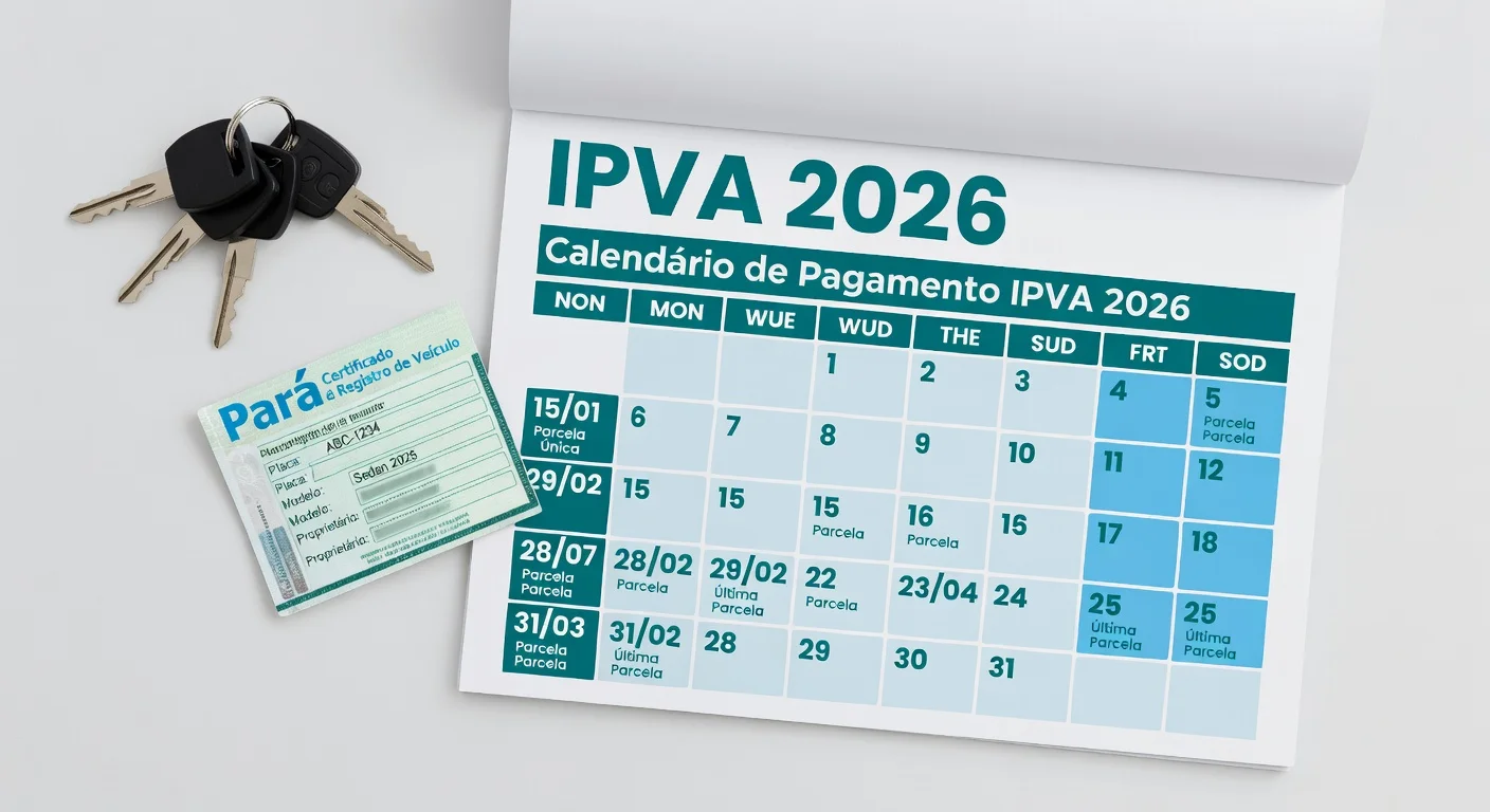 Calendário IPVA 2026 PA: Datas e Prazos para Não Perder