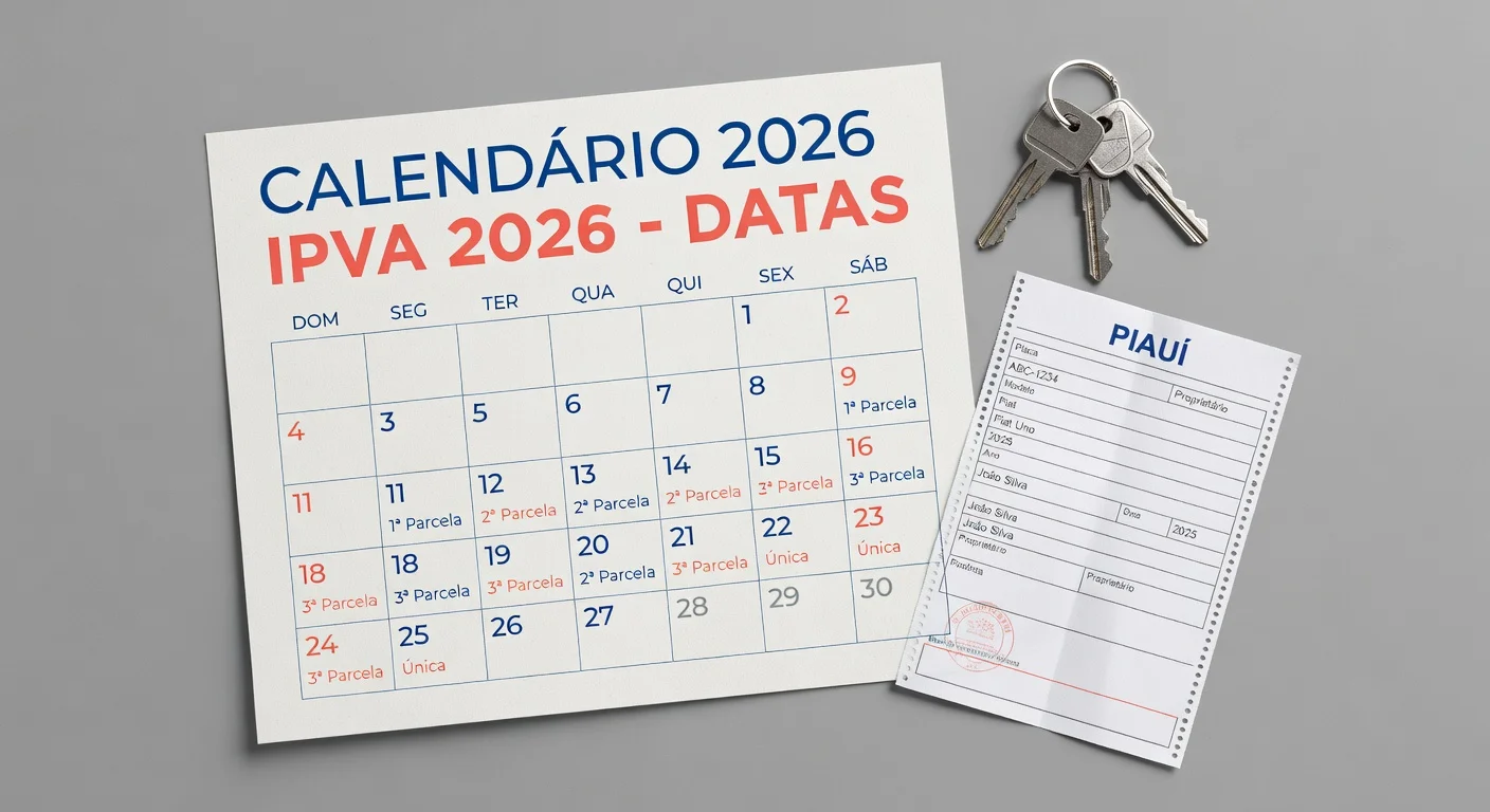 Calendário IPVA 2026 PI: Datas e Prazos para Não Perder