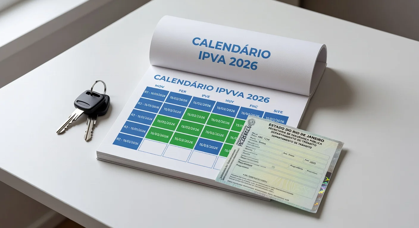 Calendário IPVA 2026 RJ: Datas e Prazos para Não Perder