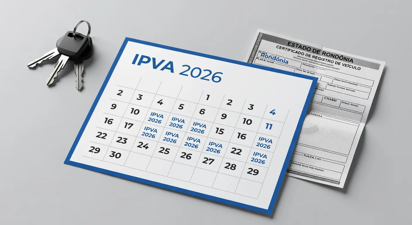 Calendário IPVA 2026 RO: Datas e Prazos para Não Perder