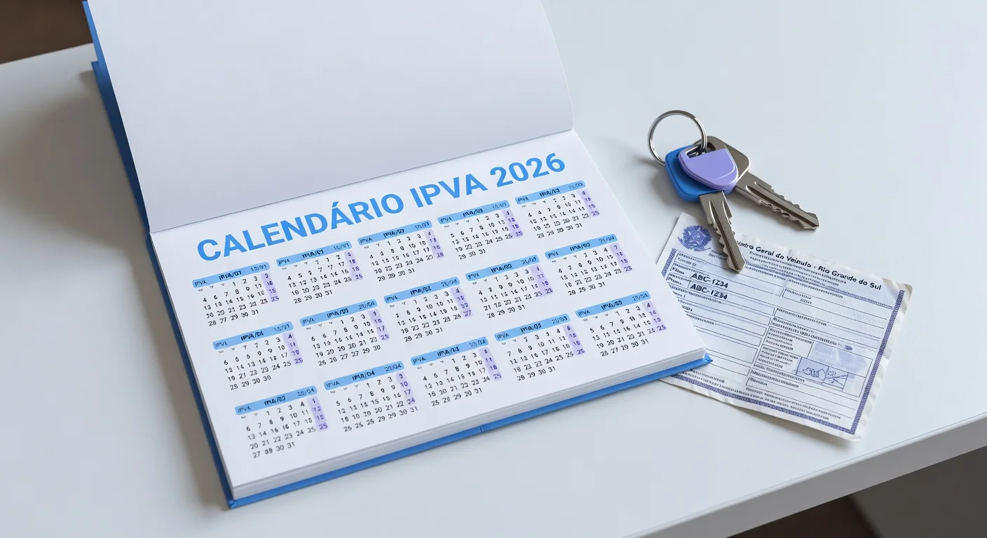 Calendário IPVA 2026 RS: Datas e Prazos para Não Perder