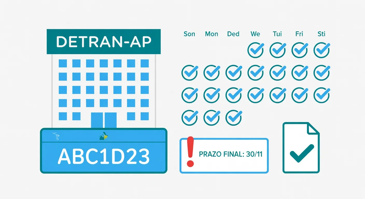 Calendário Licenciamento AP 2026: Datas por Final de Placa