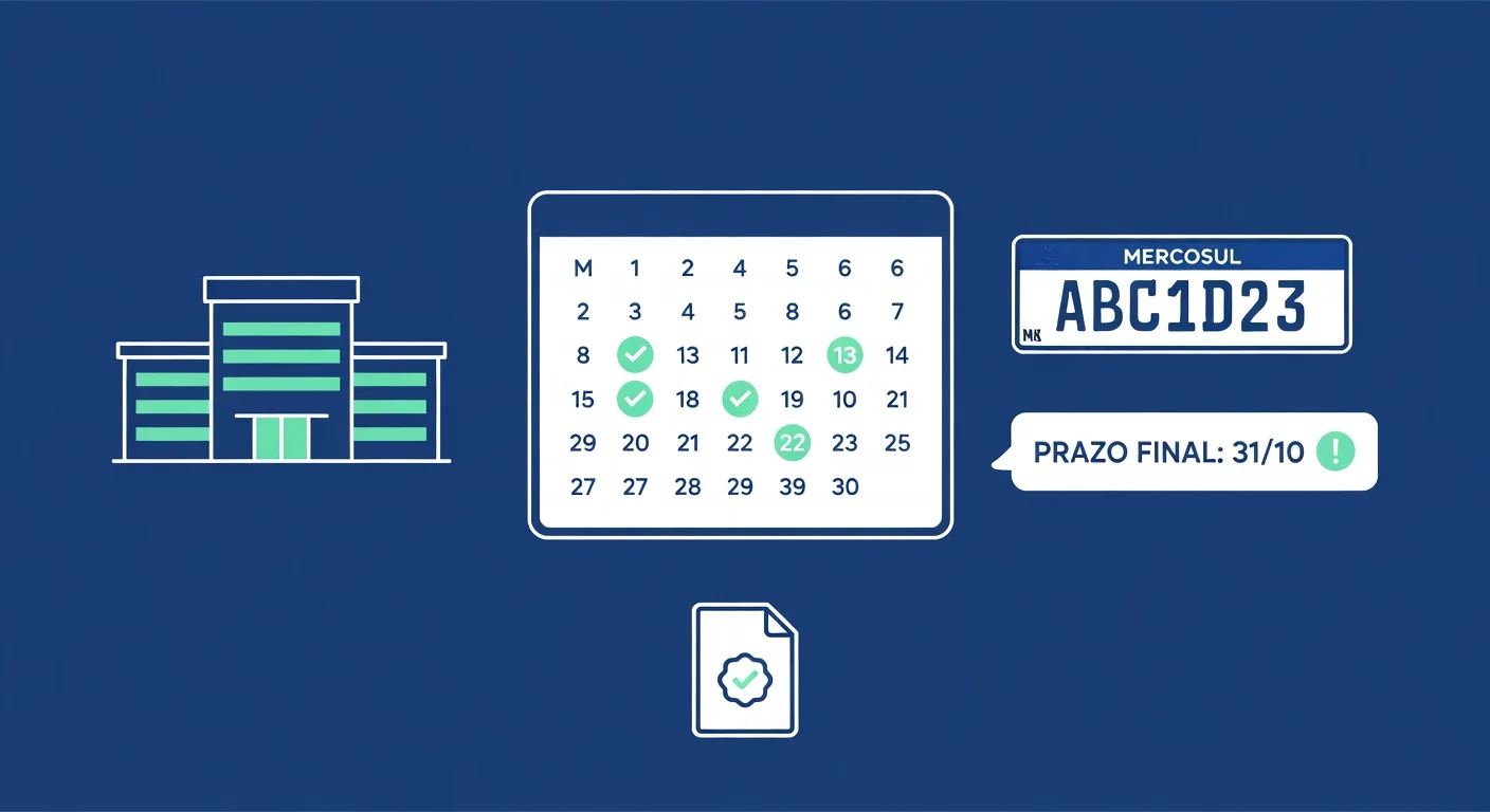 Calendário Licenciamento MS 2026: Datas por Final de Placa