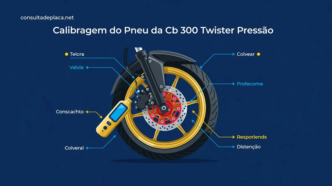 Calibragem do Pneu da Cb 300 Twister Pressão