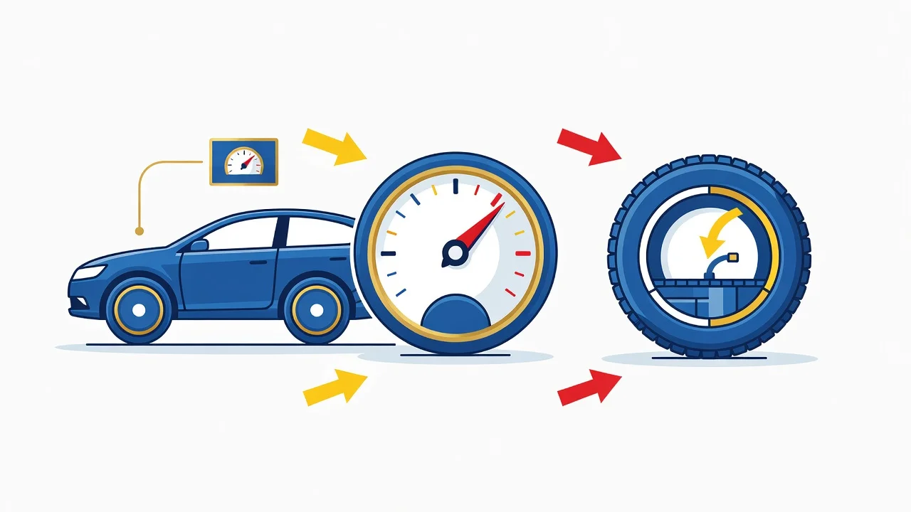 Calibragem dos Pneus: Onde Achar a Pressao Correta do Seu Carro
