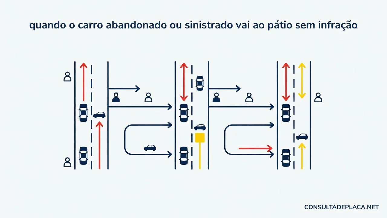 Artigo 279-A do CTB: quando o carro abandonado ou sinistrado vai ao pátio sem infração