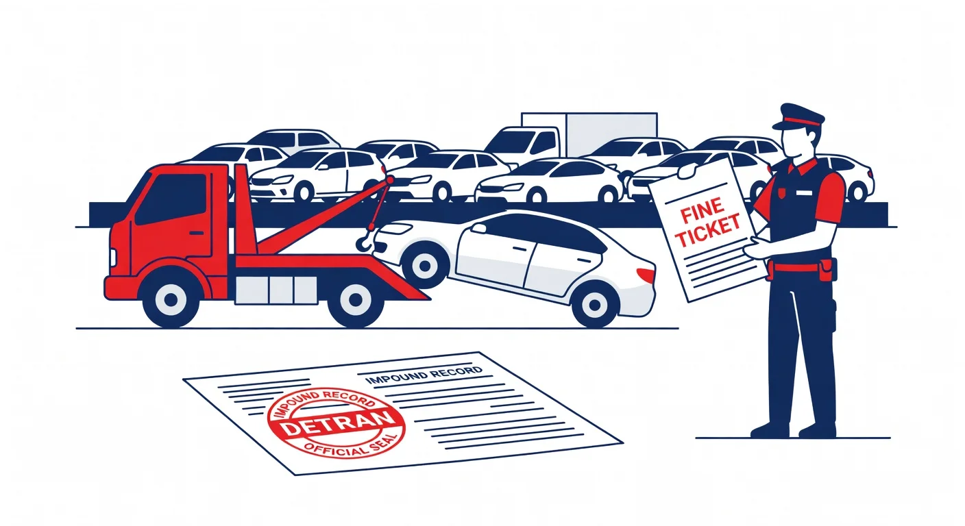 Carro apreendido 2026: o que fazer, como retirar e quanto custa