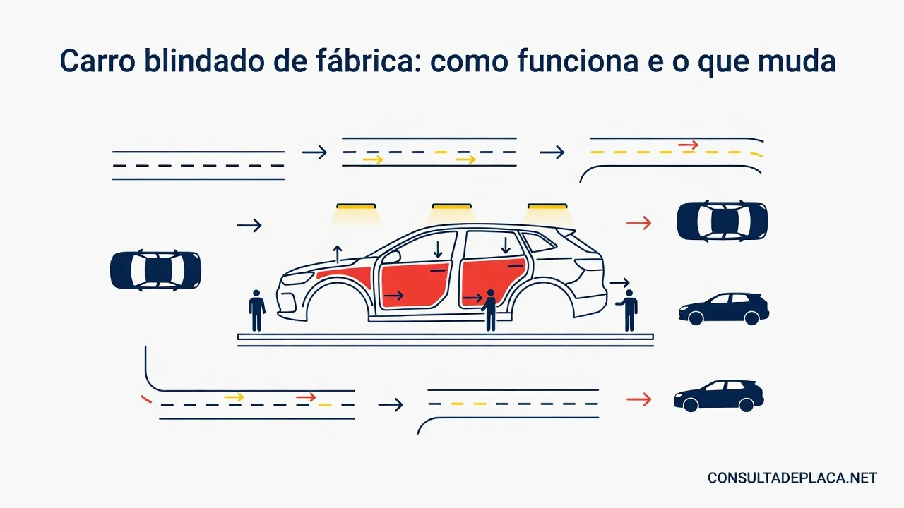 Carro blindado de fábrica: como funciona e o que muda