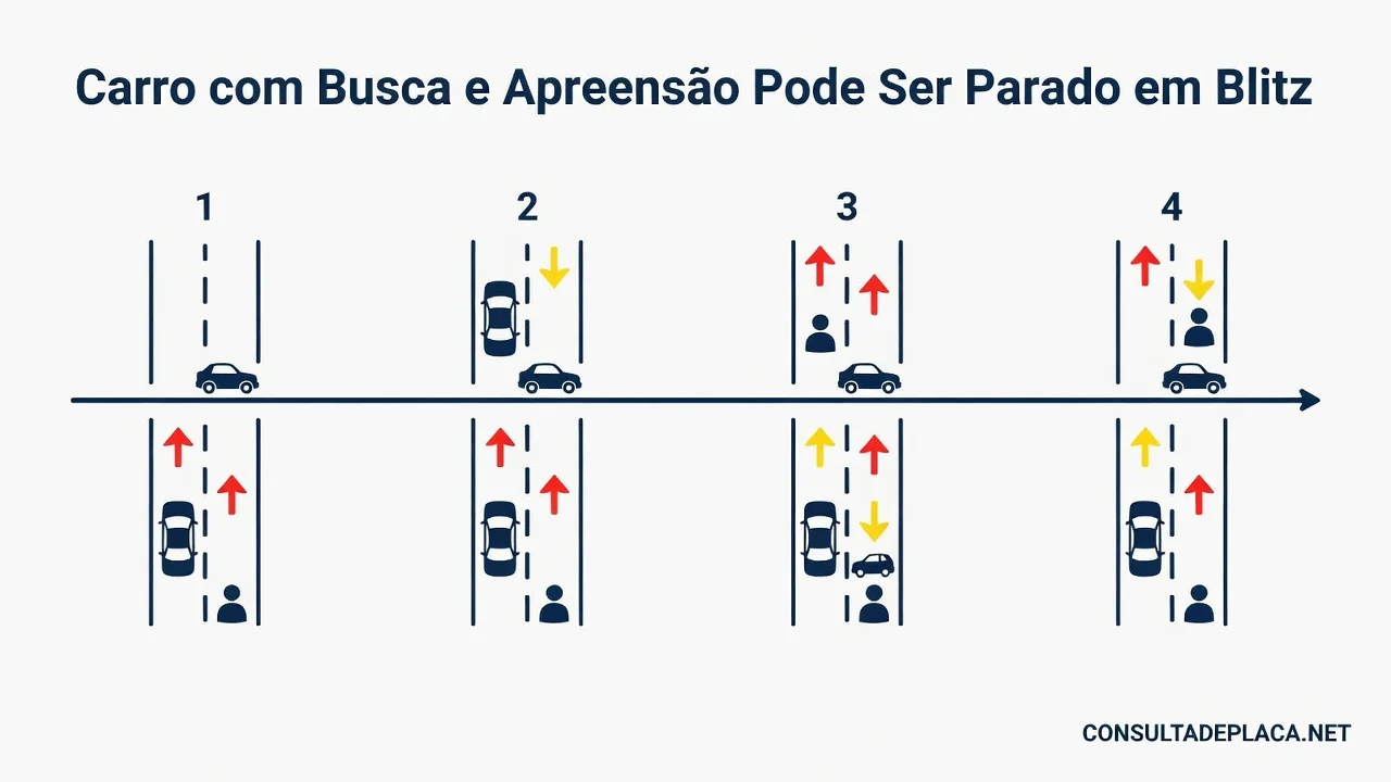 Carro com Busca e Apreensão Pode Ser Parado em Blitz?