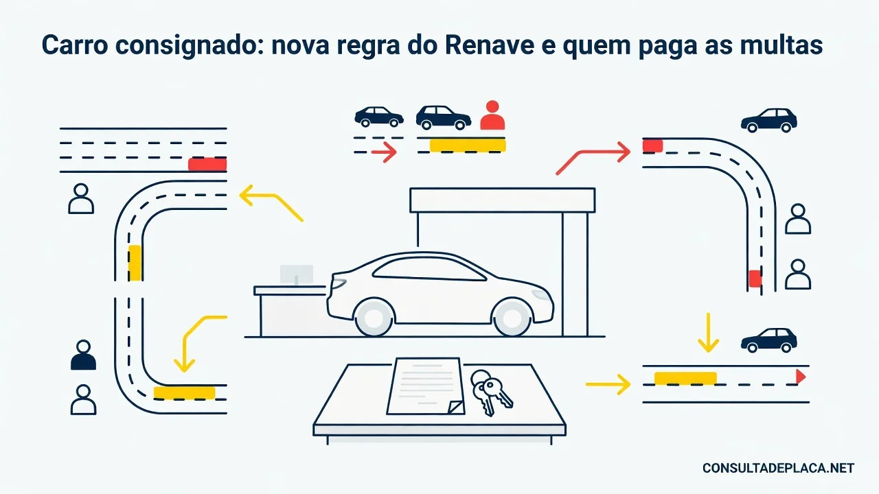 Carro consignado: nova regra do Renave e quem paga as multas