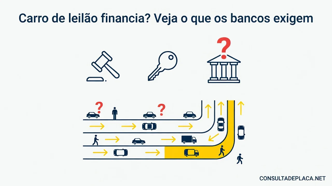 Carro de leilão financia? Veja o que os bancos exigem