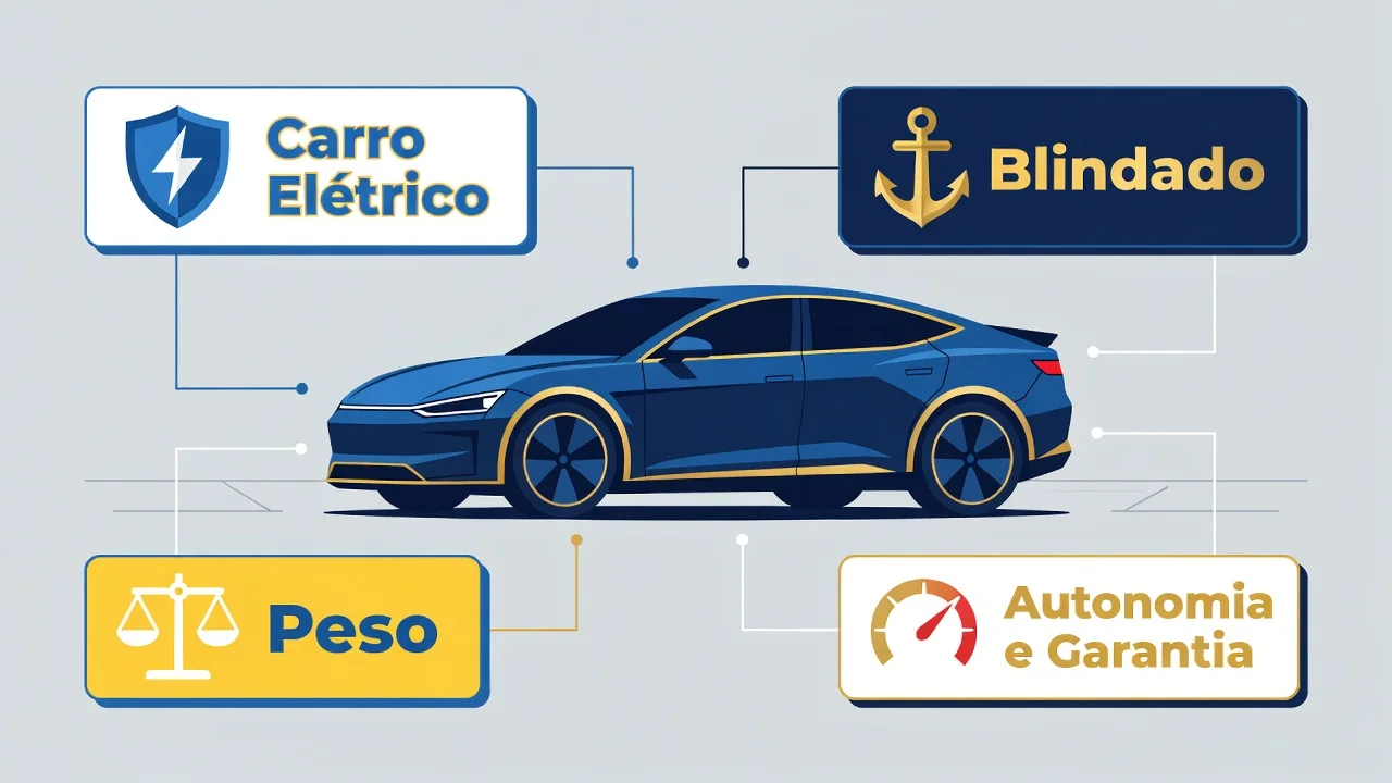 Carro Elétrico Blindado Peso Autonomia e Garantia