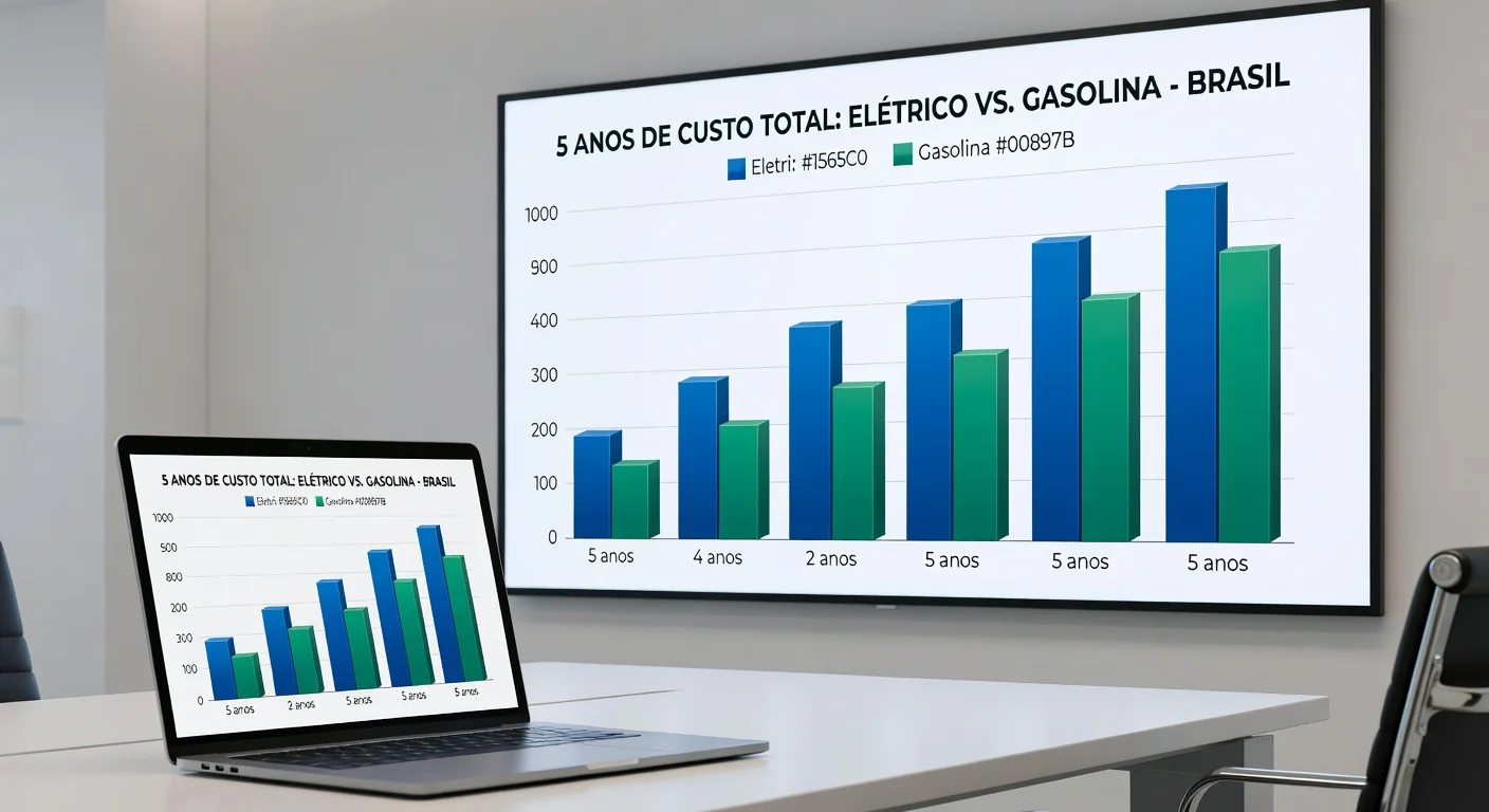 Elétrico vs Gasolina: Quem Economiza Mais em 5 Anos?