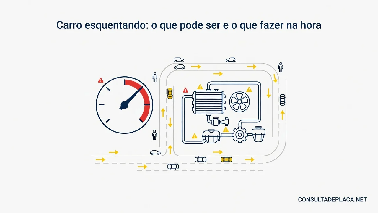 Carro esquentando: o que pode ser e o que fazer na hora