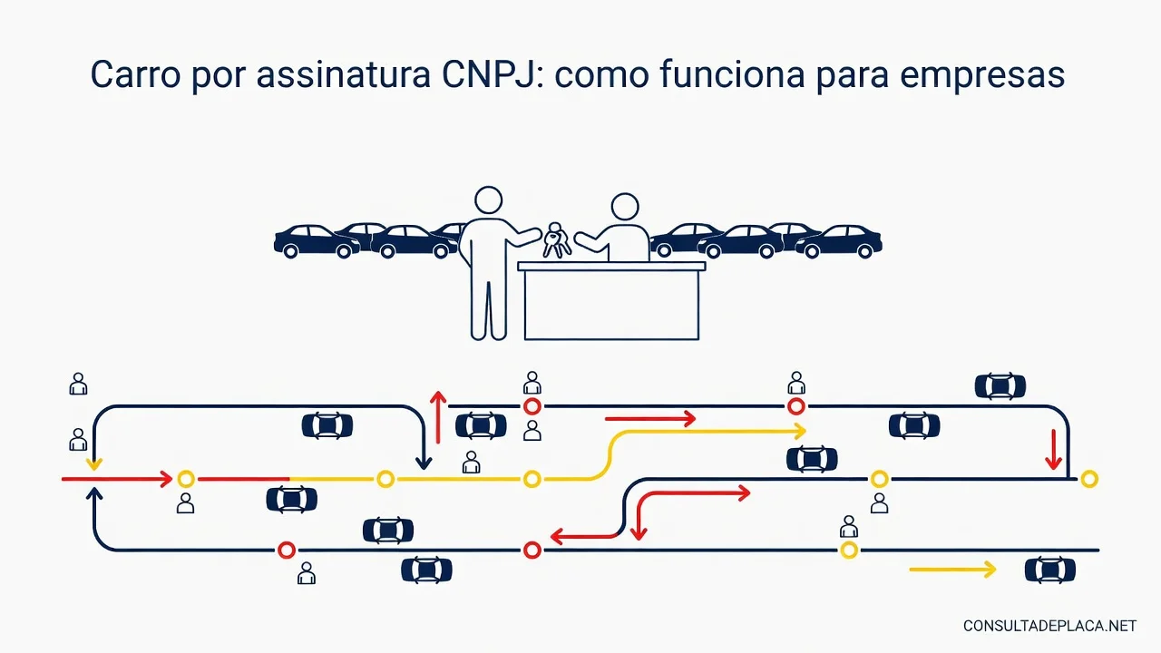 Carro por assinatura CNPJ: como funciona para empresas