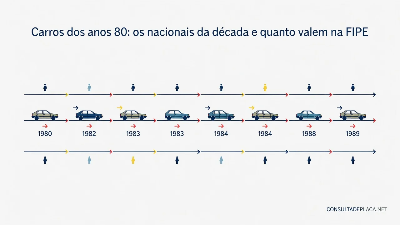 Carros dos anos 80: os nacionais da década e quanto valem na FIPE