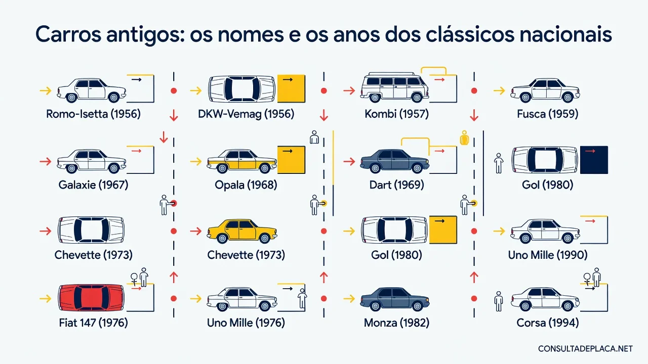 Carros antigos: os nomes e os anos dos clássicos nacionais
