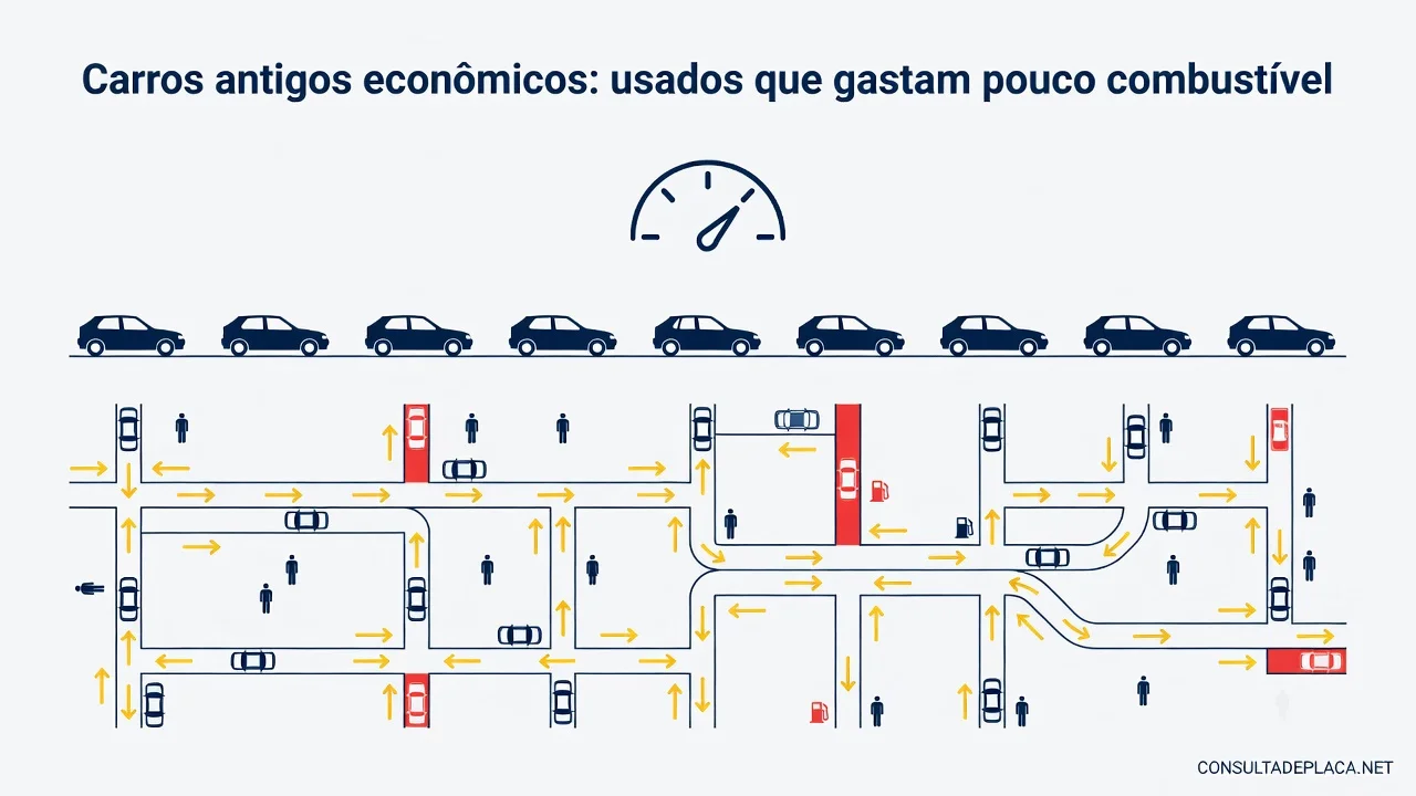 Carros antigos econômicos: usados que gastam pouco combustível