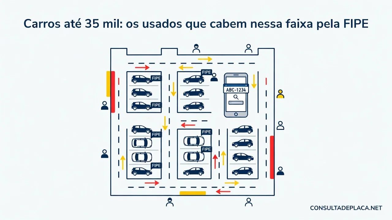 Carros até 35 mil: os usados que cabem nessa faixa pela FIPE
