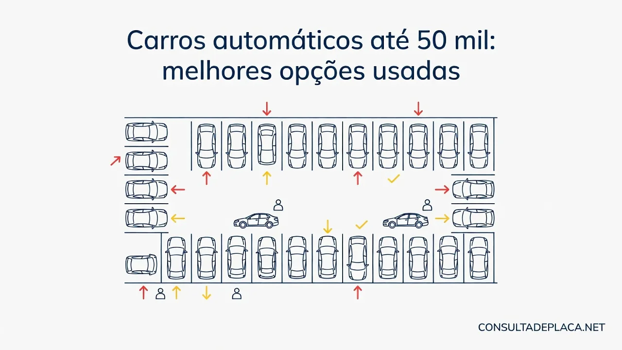 Carros automáticos até 50 mil: melhores opções usadas