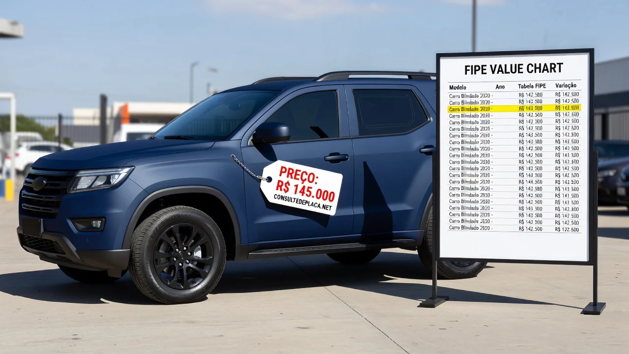 Tabela FIPE carros-blindados-usados 2026: Preços por Ano e Como Consultar pela Placa