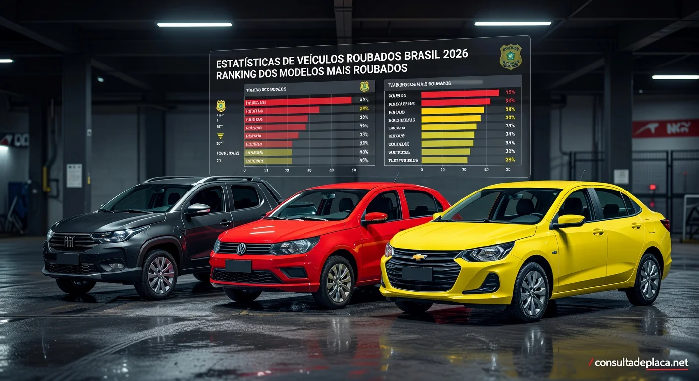 Carros Mais Roubados no Brasil em 2026: Ranking Completo