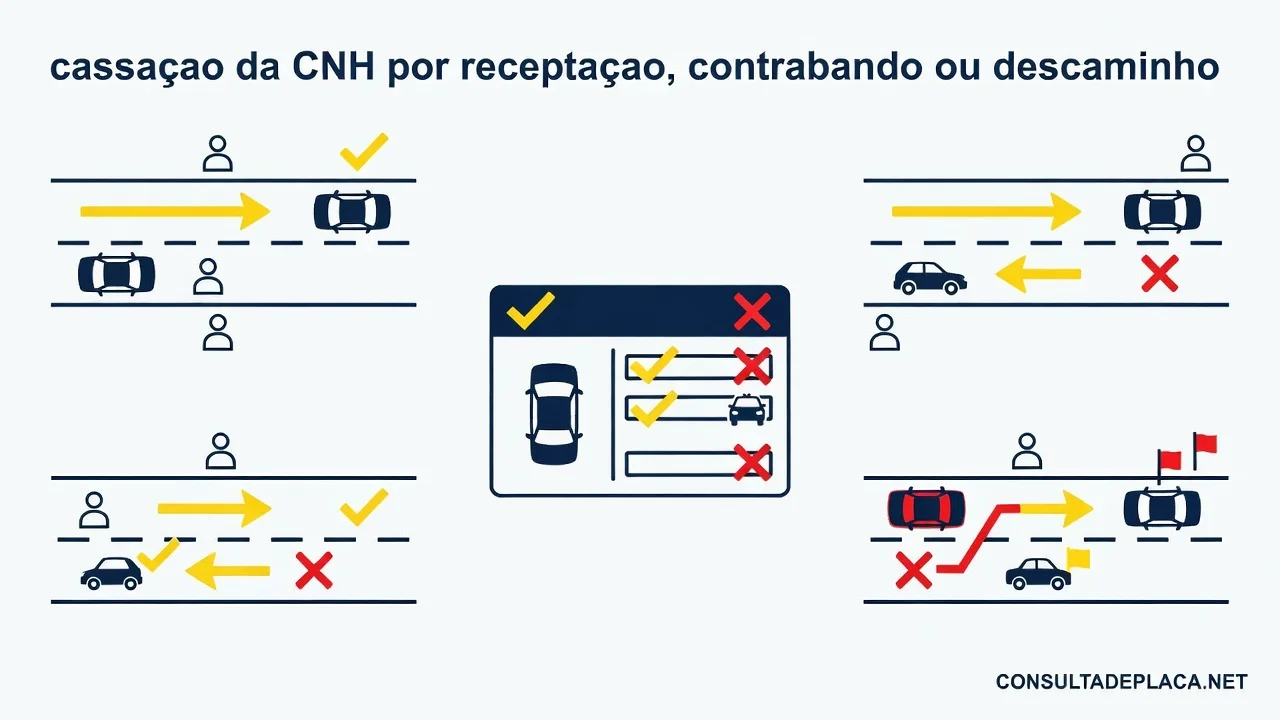 Artigo 278-A do CTB: cassacao da CNH por receptacao, contrabando ou descaminho
